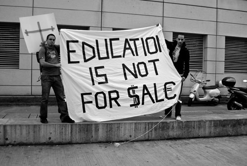 Education not for sale